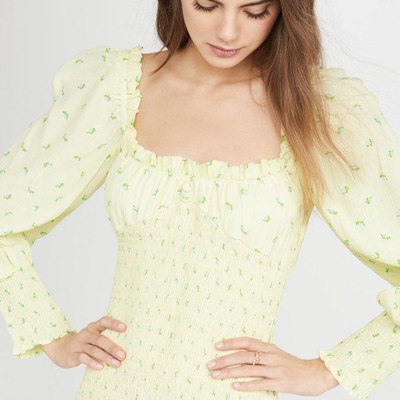 Faithfull the Brand Dresses & Skirts - NWT Gombardy Smocked Bodycon Mini